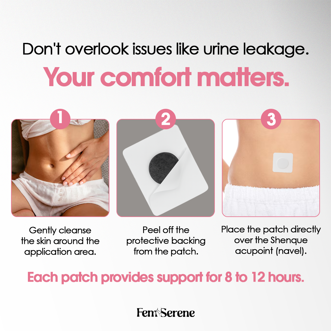 FemSerene Bladder Support Patch | Stops Urine Leakage & Urgency 3x Faster, Notice Results From Day One!