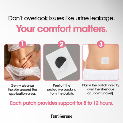 FemSerene Bladder Support Patch | Stops Urine Leakage & Urgency 3x Faster, Notice Results From Day One!