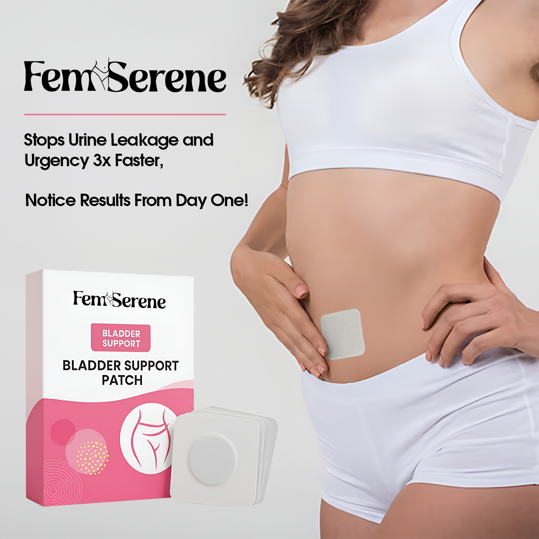 FemSerene Bladder Support Patch | Stops Urine Leakage & Urgency 3x Faster, Notice Results From Day One!